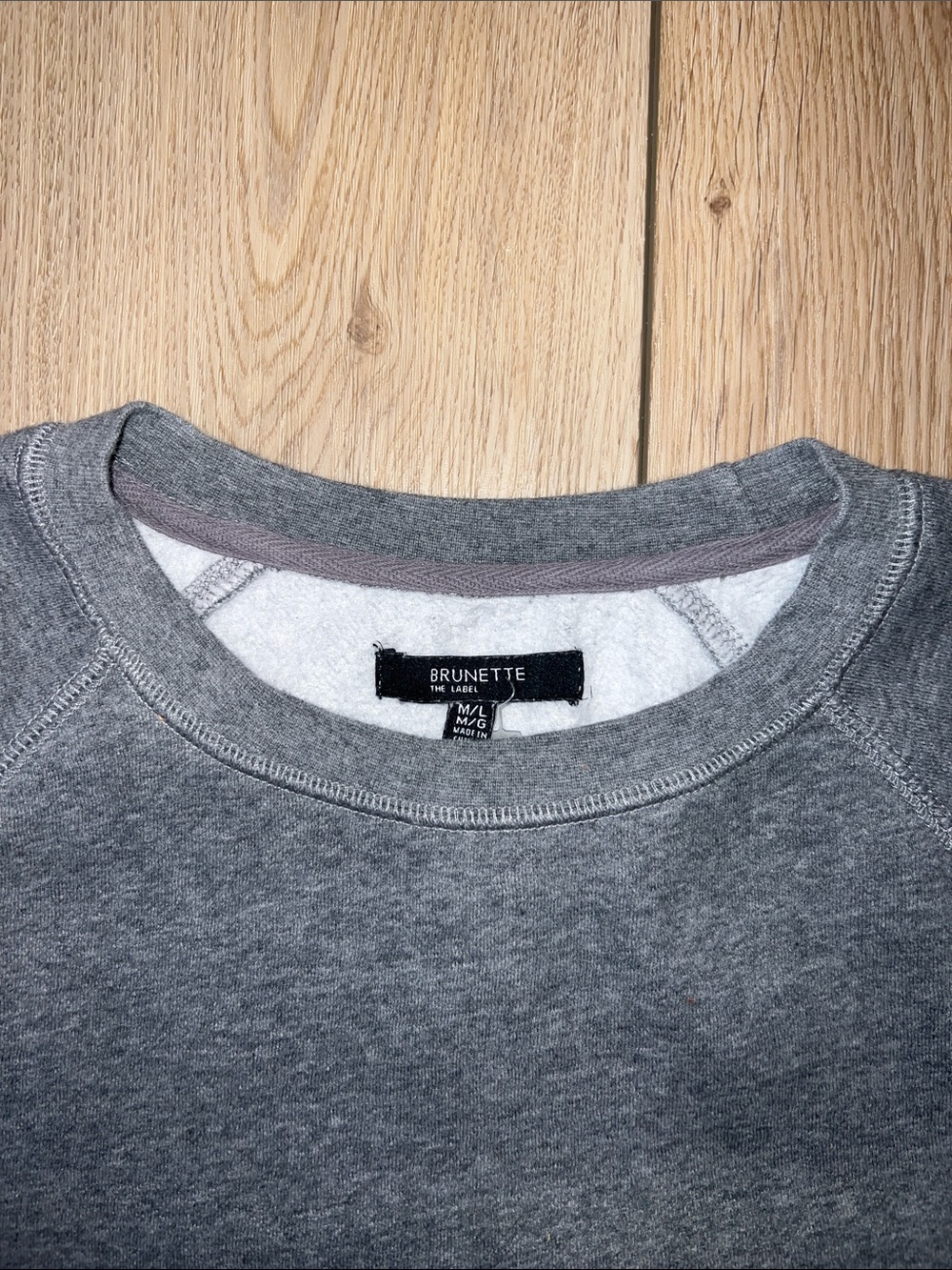 Brunette The Label Gray 'We Are All Babes' Crewneck Sweatshirt - Picture 9 of 9
